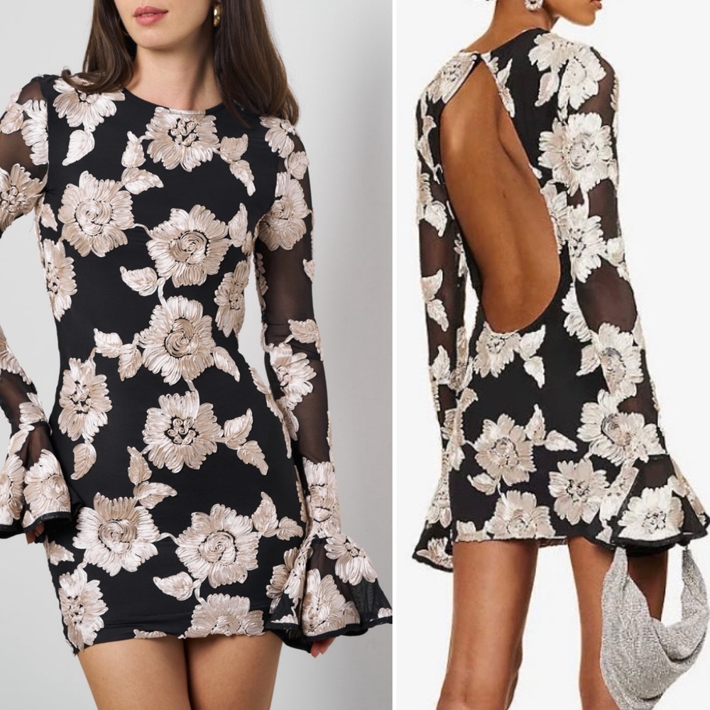 Rotate long sleeve mini dress - Picture 10 of 16